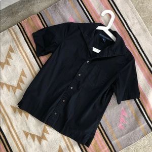 Ralph Lauren Buttoned Up Black Short Sleeve Shirt